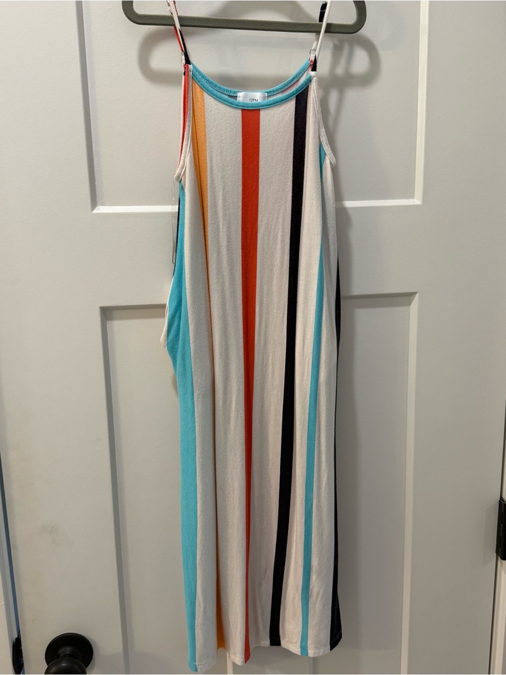 Striped Multicolor Maxi Dress by 12pm Brand Medium